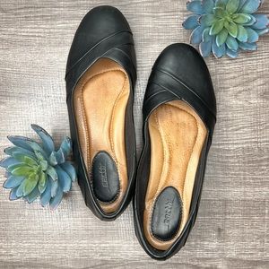 Earth Landmark Black Size 10 Leather Shoes Everyday Comfort Slide On Shoes